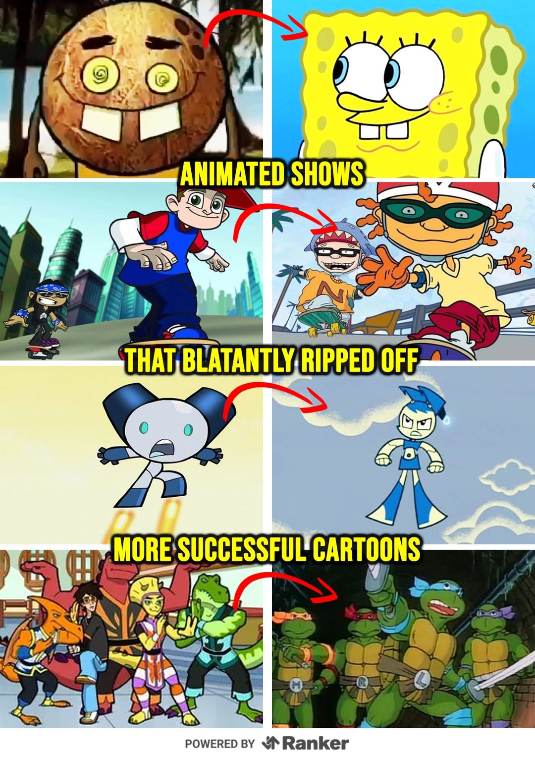 Cartoons That Blatantly Ripped Off Other Cartoons
